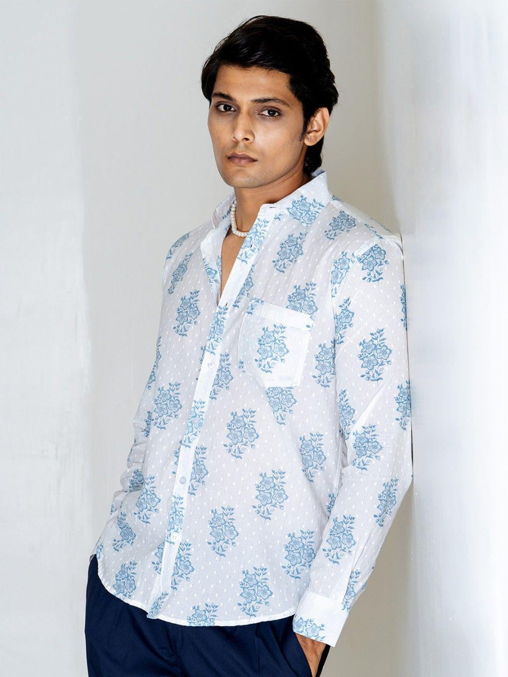 Men Printed Full Sleeve Shirt – Premium Casual Fit