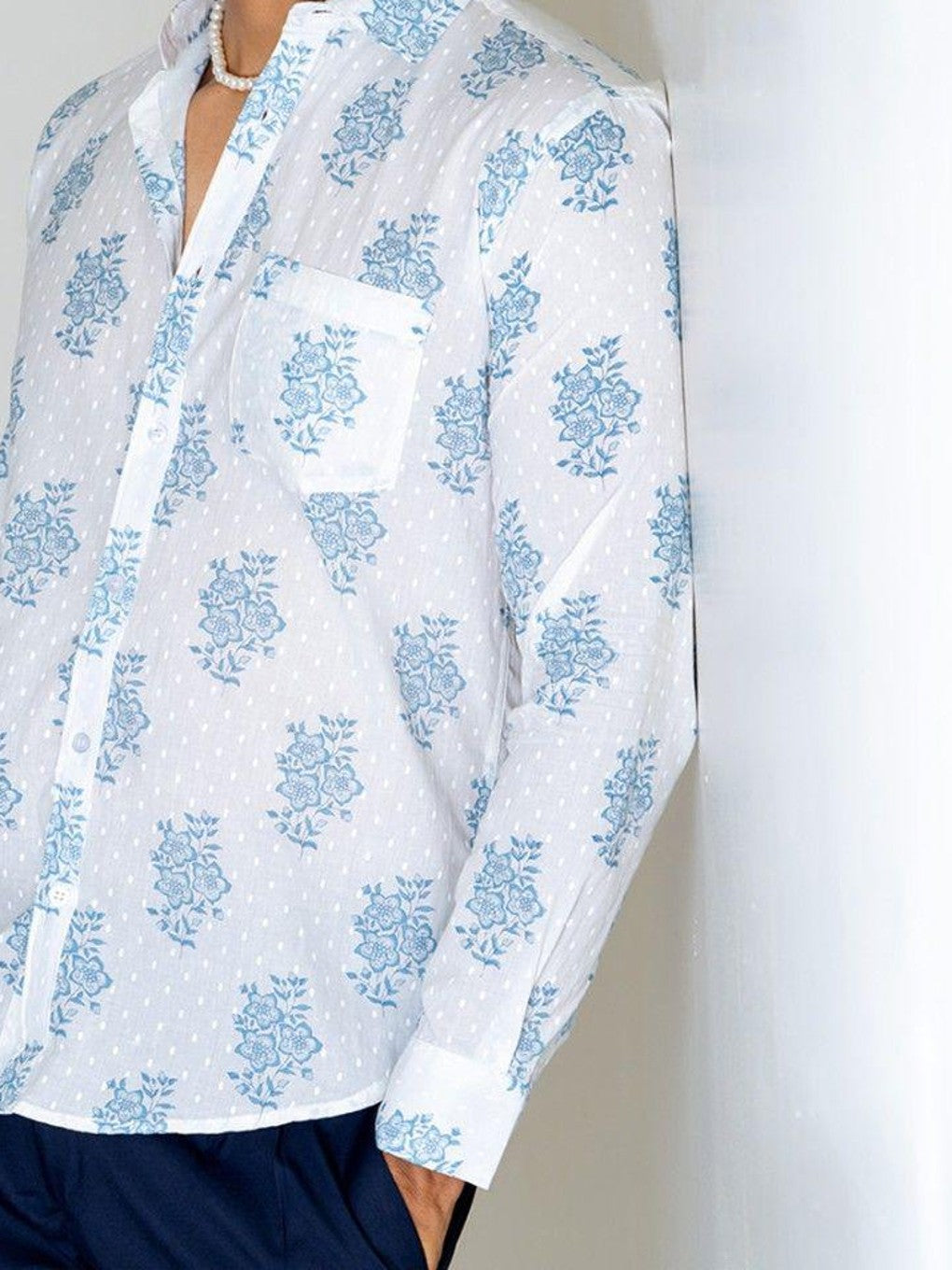 Men Printed Full Sleeve Shirt – Premium Casual Fit