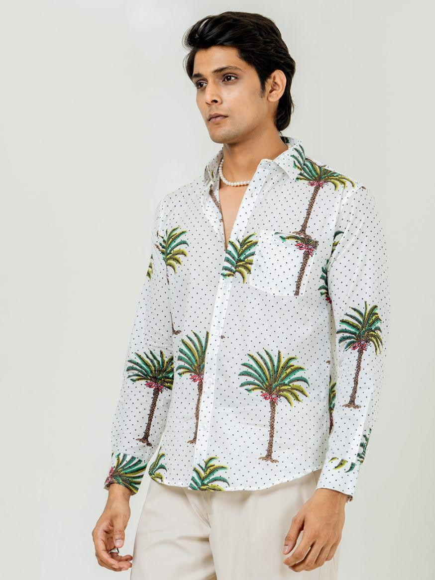 Men Printed Full Sleeve Shirt – Premium Casual Fit