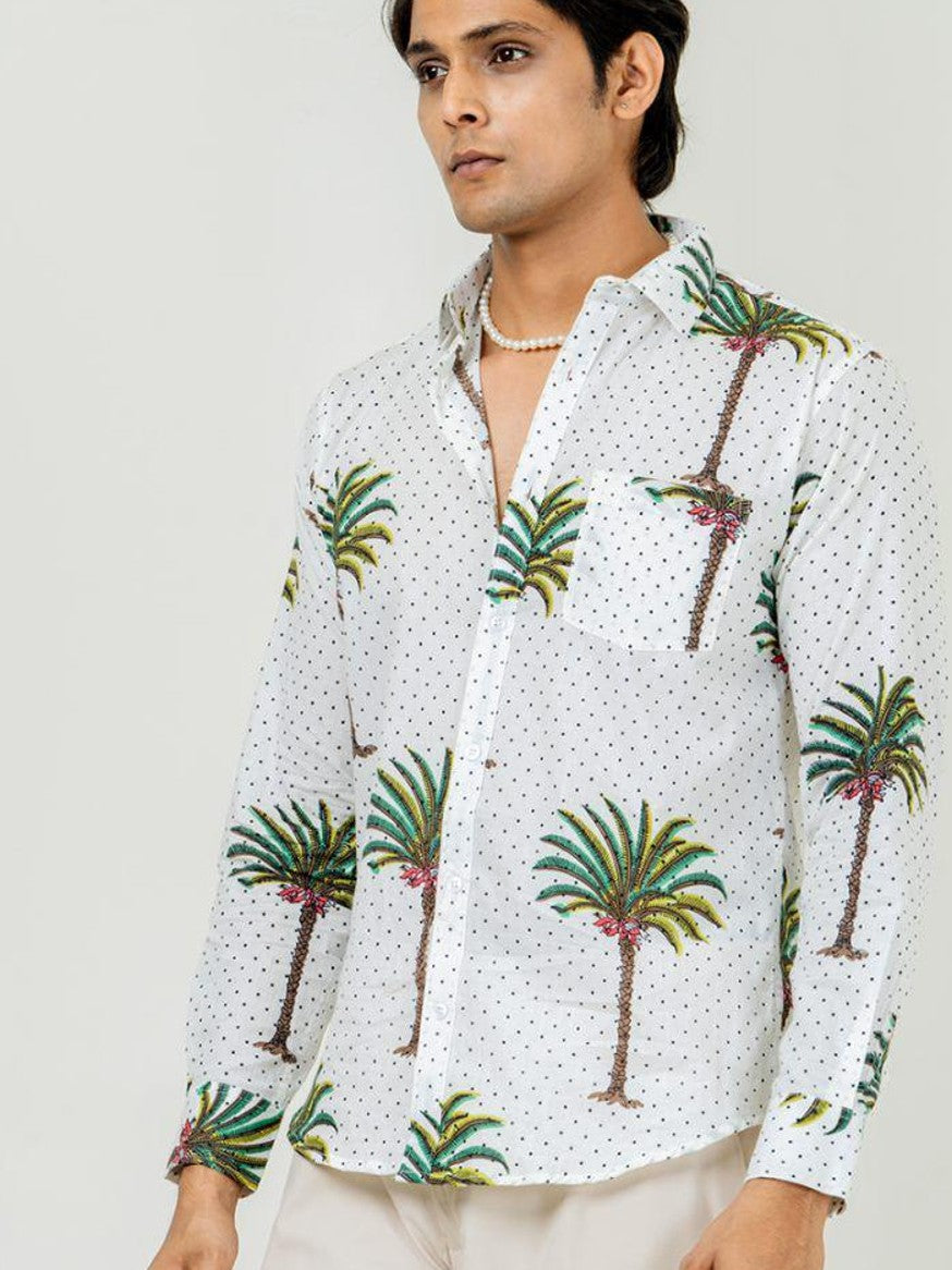 Men Printed Full Sleeve Shirt – Premium Casual Fit