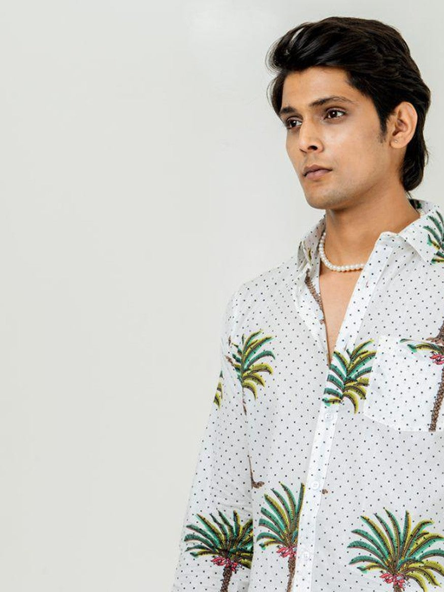 Men Printed Full Sleeve Shirt – Premium Casual Fit