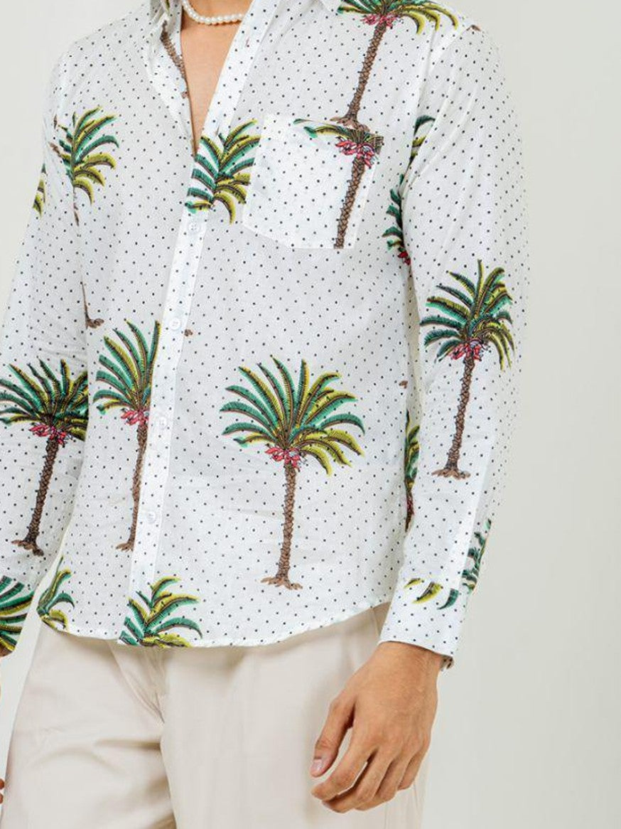 Men Printed Full Sleeve Shirt – Premium Casual Fit