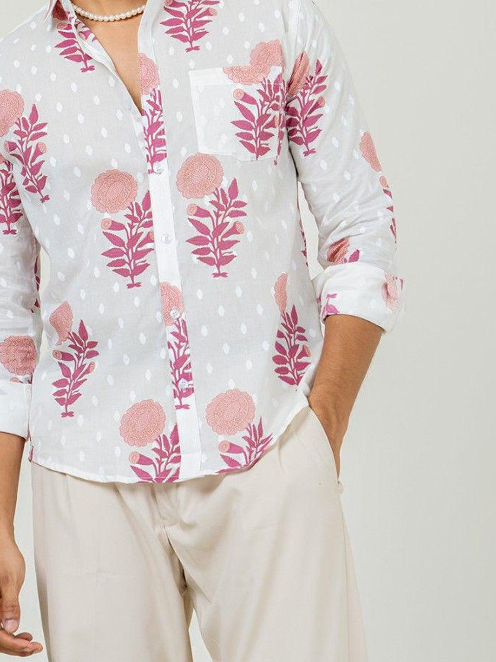 Men Printed Full Sleeve Shirt – Premium Casual Fit